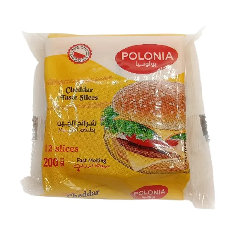 POLONIA شرائح بنكهة الشيدر, 200 g عبوة